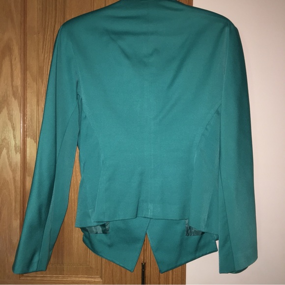 2-piece garment dress skirt suit fully lined size S color teal - Picture 5 of 16